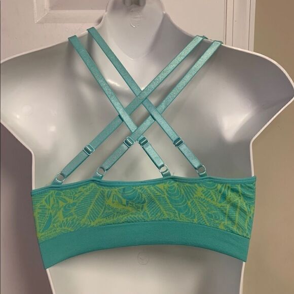 Climawear Seamless Sports Bra Intimates Lime Green S - Picture 3 of 5